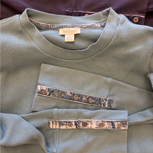 LOT OF: 3 Sundance Thermal Tops Size Large - Picture 2 of 7